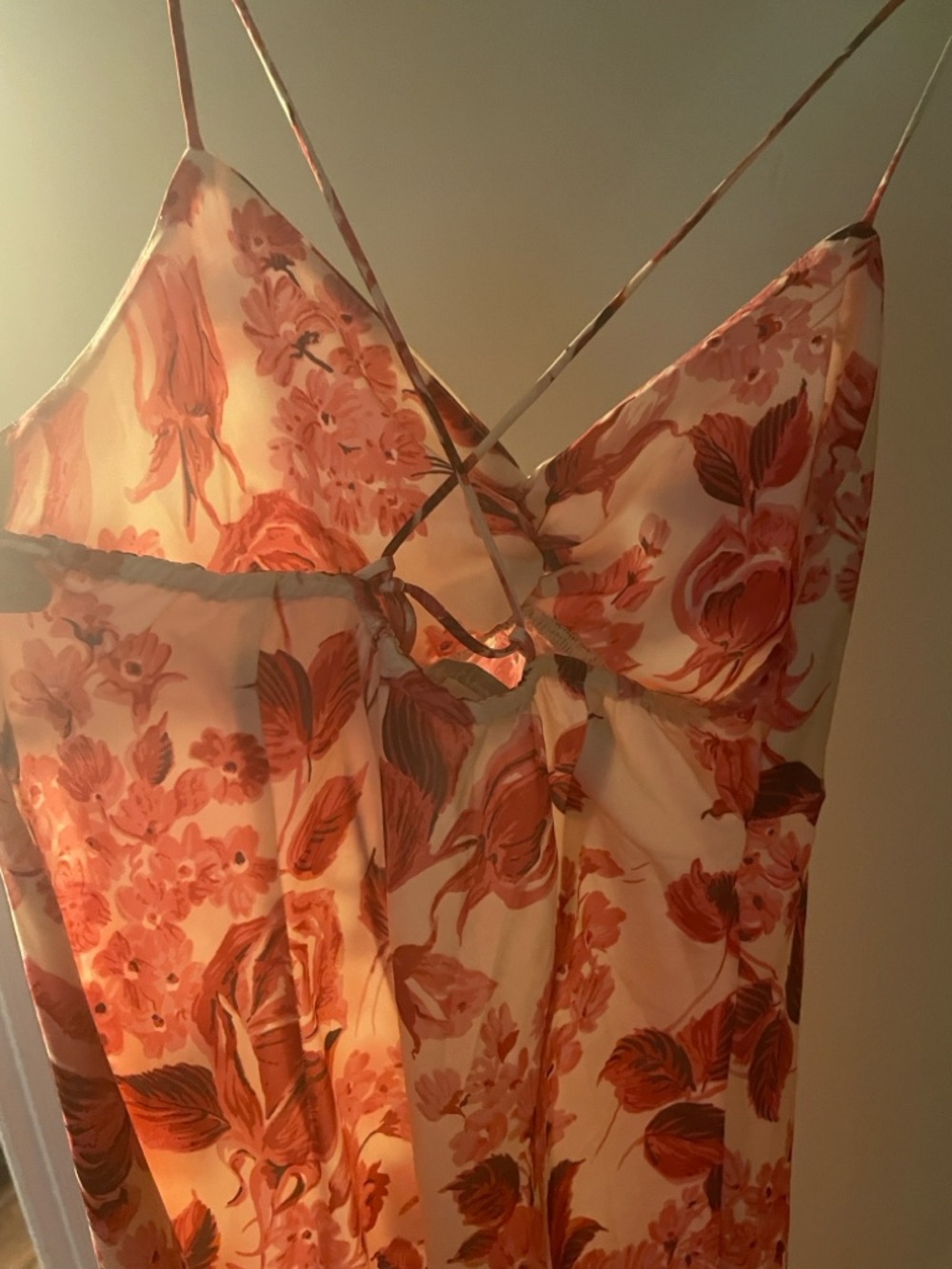 Favorite daughter Floral Slip Midi Dress - Pink Rose Print - Picture 3 of 4